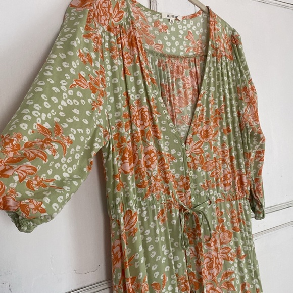 Anthropologie Able The Label Floral Tiered Maxi Dress XS - Picture 3 of 6